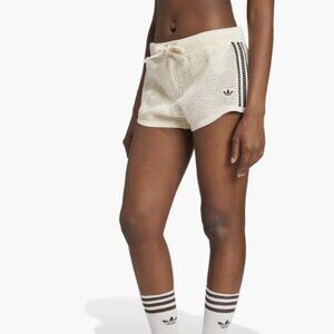 Adidas crochet track shorts